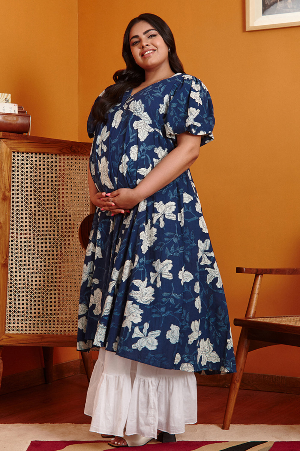 Bellini Blush Maternity and Nursing Kurta Set main image 1