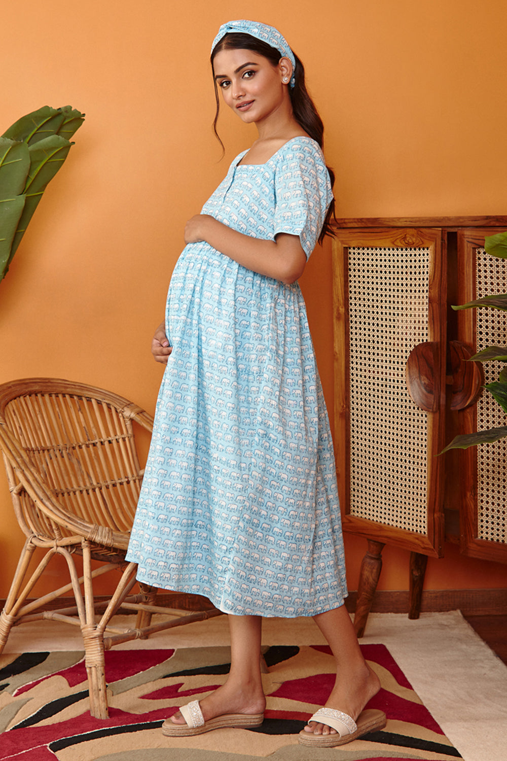 Elephant Parade Maternity Night Dress M